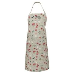 Poppy Meadow Adult Apron -Sophie Allport all103250 poppy meadow adult apron cut out personalisation high res square