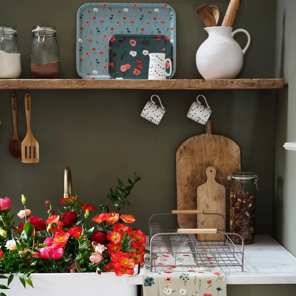 Poppy Meadow Serving Tray - Small 6 Poppy Meadow Serving Tray - Small - Image 6