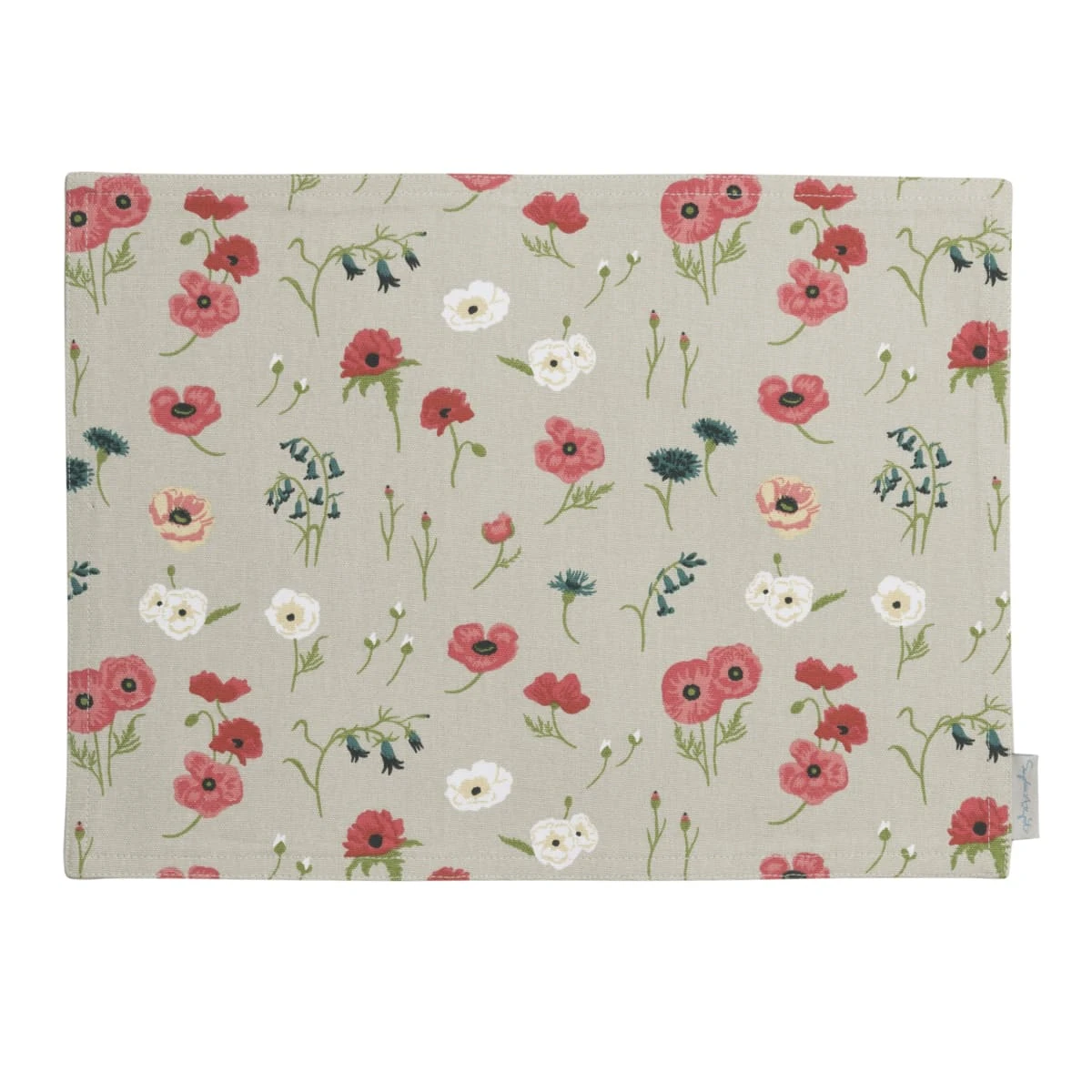 Poppy Meadow Fabric Placemat 1 Poppy Meadow Fabric Placemat