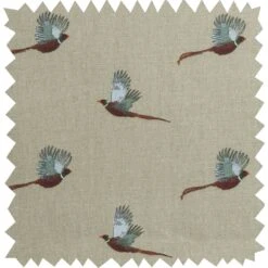 Pheasant Roller Hand Towel -Sophie Allport all19000 pheasant fabric swatch high res eaffd42f 6a0c 4e76 882d 4e21903506be