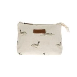 Hare Canvas Makeup Bag