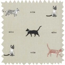 Purrfect Tea Towel -Sophie Allport all31000 purrfect fabric swatch high res 71d6c693 1d4a 4265 a07f e3fef53bc95a