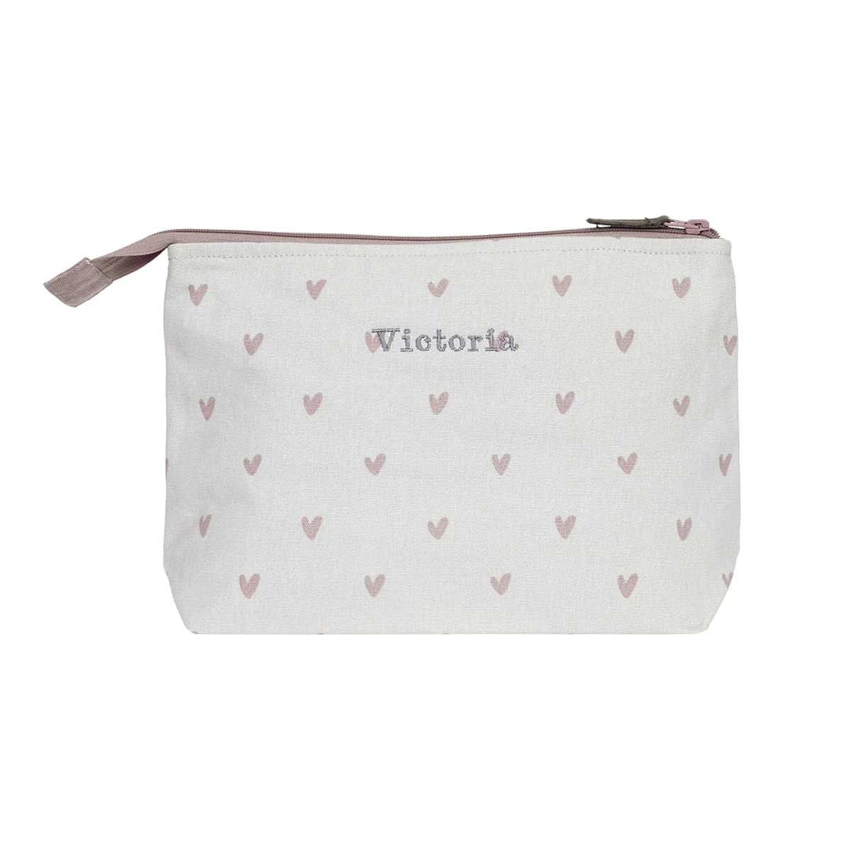 Hearts Canvas Wash Bag 3 Hearts Canvas Wash Bag - Image 3