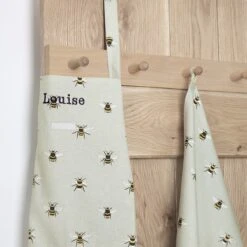Bees Adult Apron -Sophie Allport all36250 bees personalisation adult apron 2 lifestyle high res square