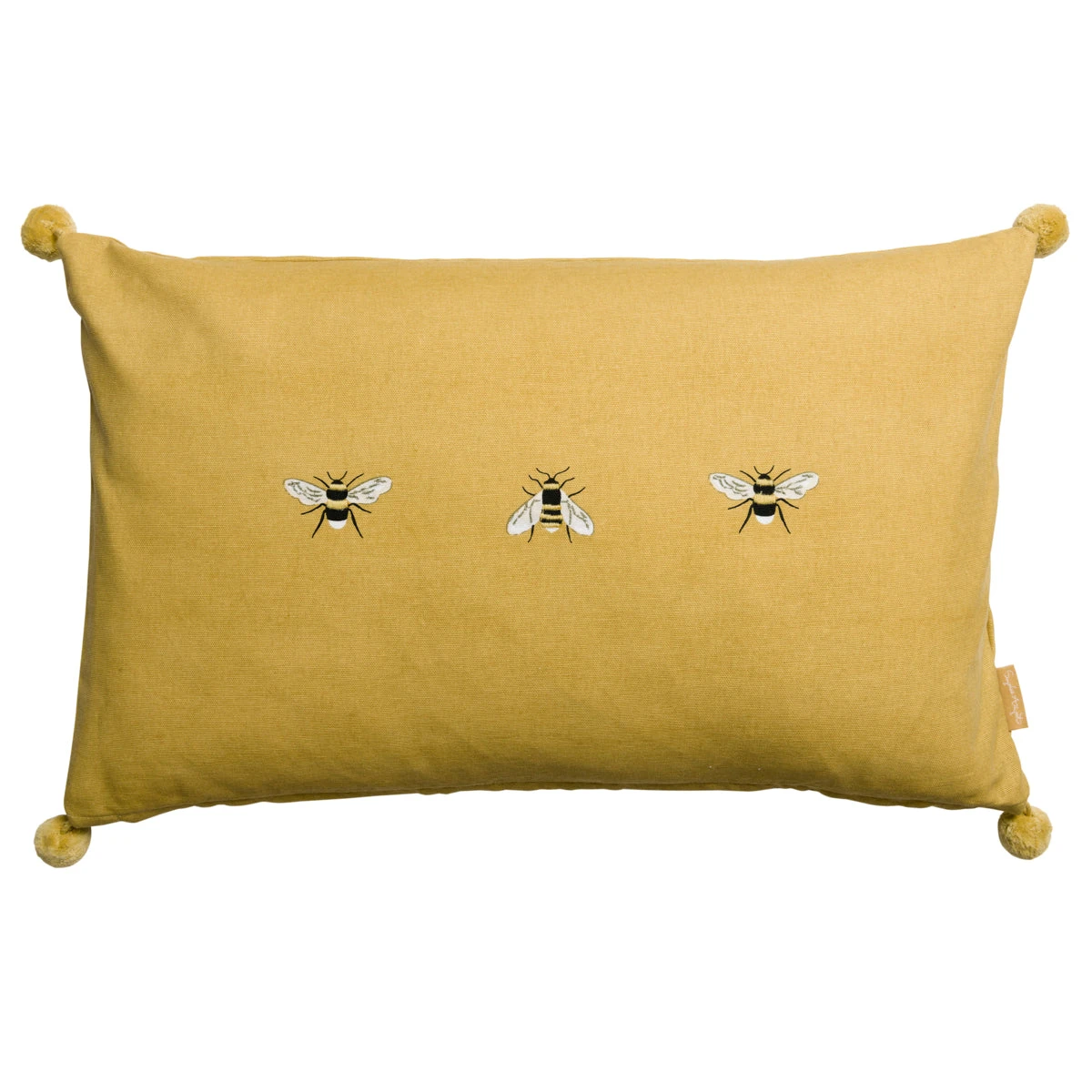Bees Embroidered Cushion 1 Bees Embroidered Cushion