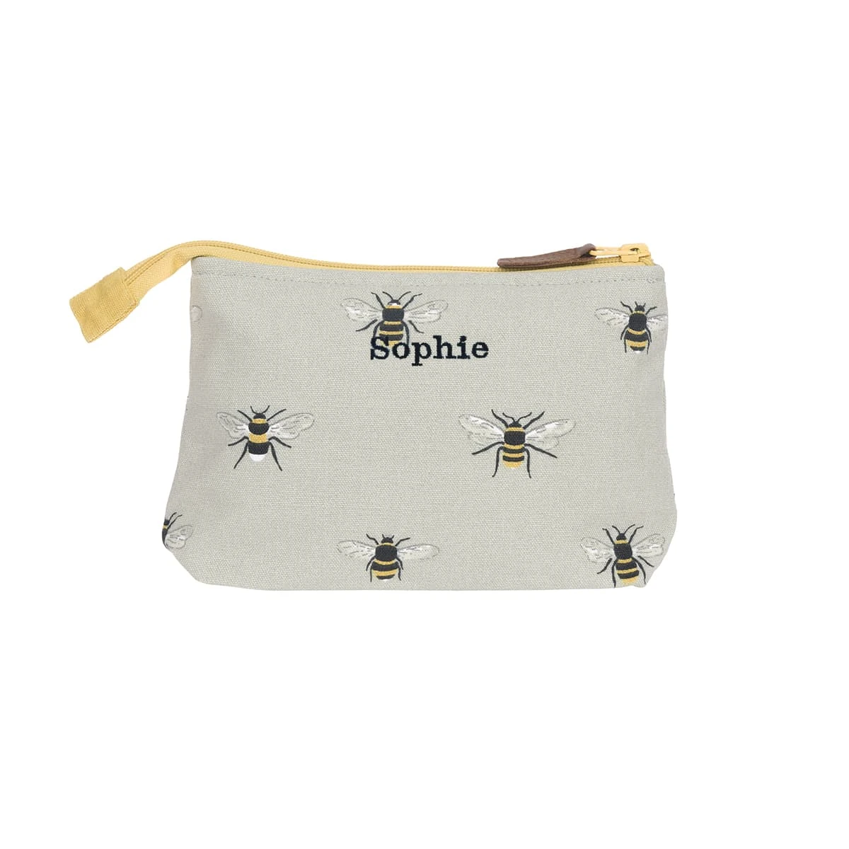 Bees Canvas Makeup Bag 4 Bees Canvas Makeup Bag - Image 4