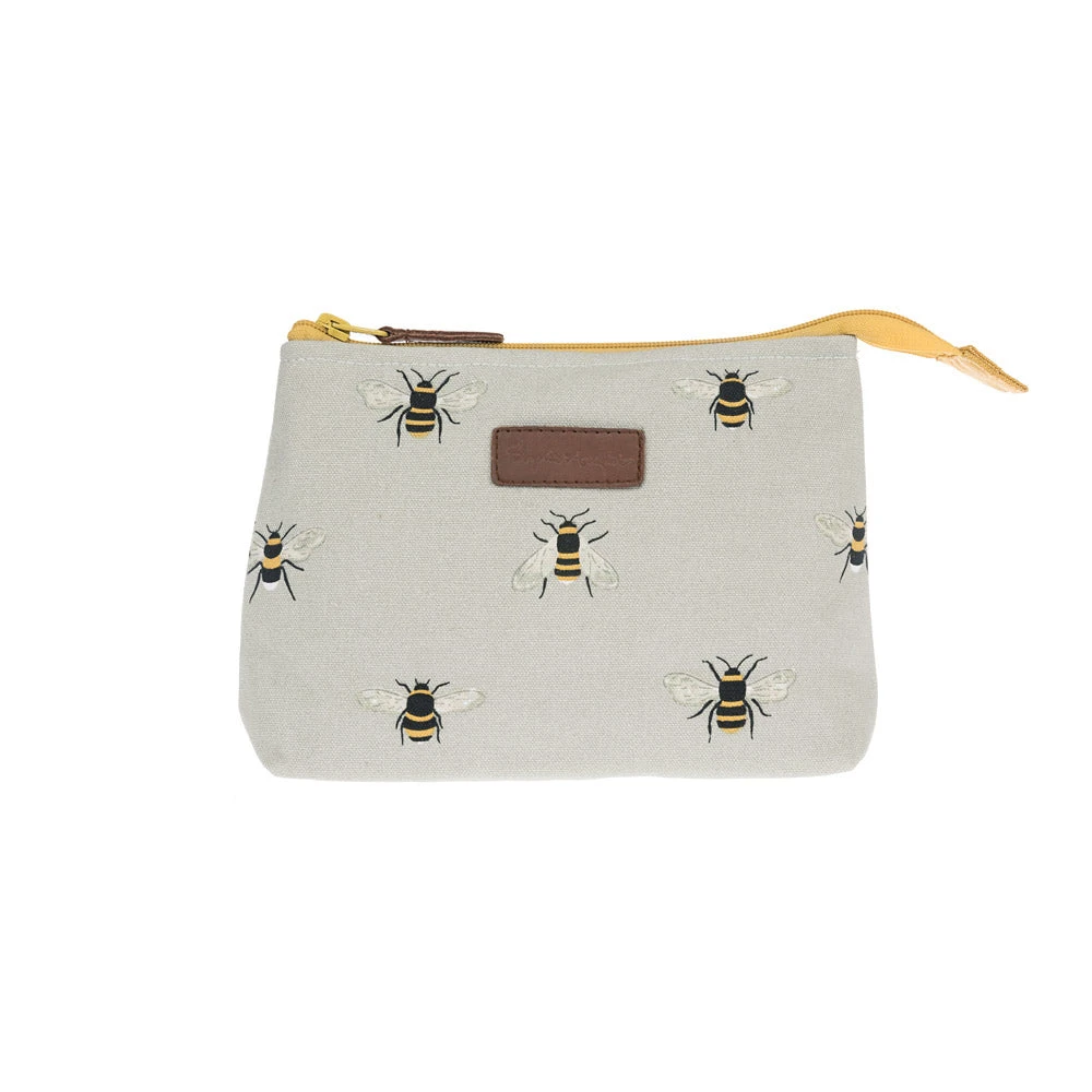 Bees Canvas Makeup Bag 1 Bees Canvas Makeup Bag