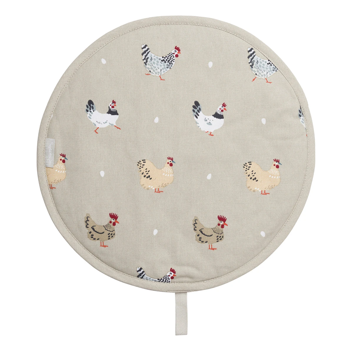 Lay A Little Egg Hen Circular Hob Cover 1 Lay A Little Egg Hen Circular Hob Cover