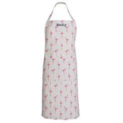 Flamingos Adult Apron -Sophie Allport all38250 flamingos adult apron cut out personalisation high res square