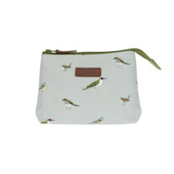 Garden Birds Canvas Makeup Bag