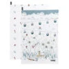 Skiing Tea Towel (Set Of 2)