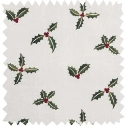 Holly & Berry Circular Hob Cover -Sophie Allport all50000 christmas holly and berry fabric swatch high res 95ed344f ab5f 4b9c 8686 5c4bb897ac4b