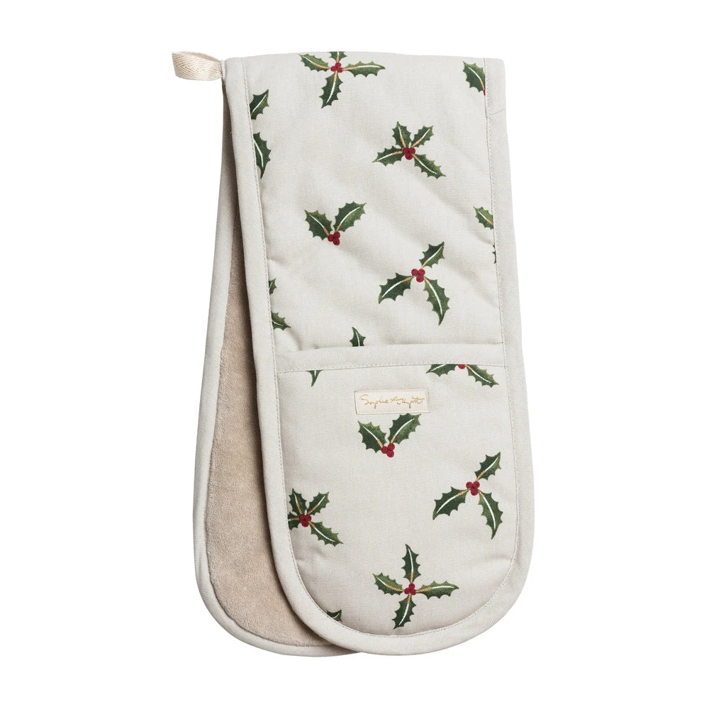 Holly & Berry Double Oven Glove 1 Holly & Berry Double Oven Glove