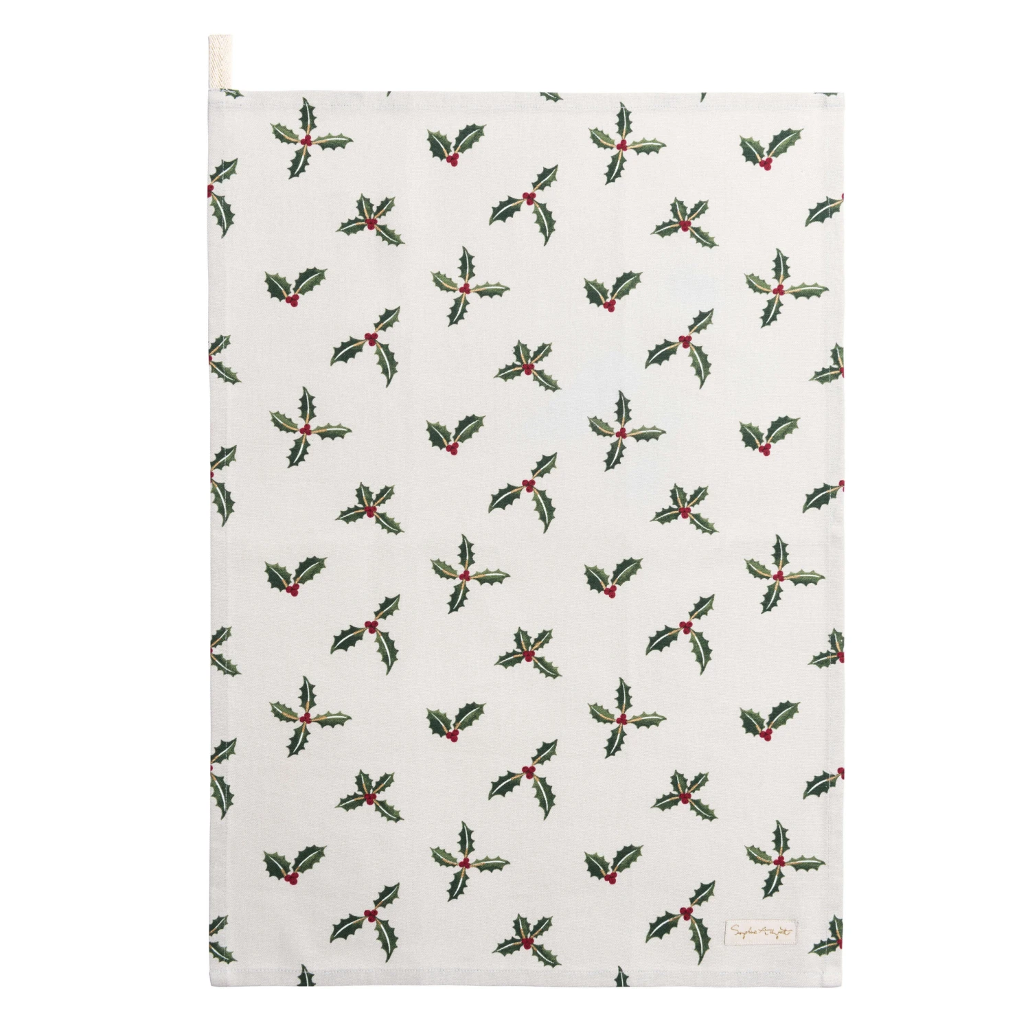 Holly & Berry Tea Towel (Set Of 2) 4 Holly & Berry Tea Towel (Set Of 2) - Image 4