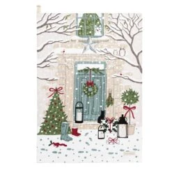 Holly & Berry Tea Towel (Set Of 2) 10 Holly & Berry Tea Towel (Set Of 2) -Sophie Allport all50601s christmas holly berry scene tea towel cut out high res