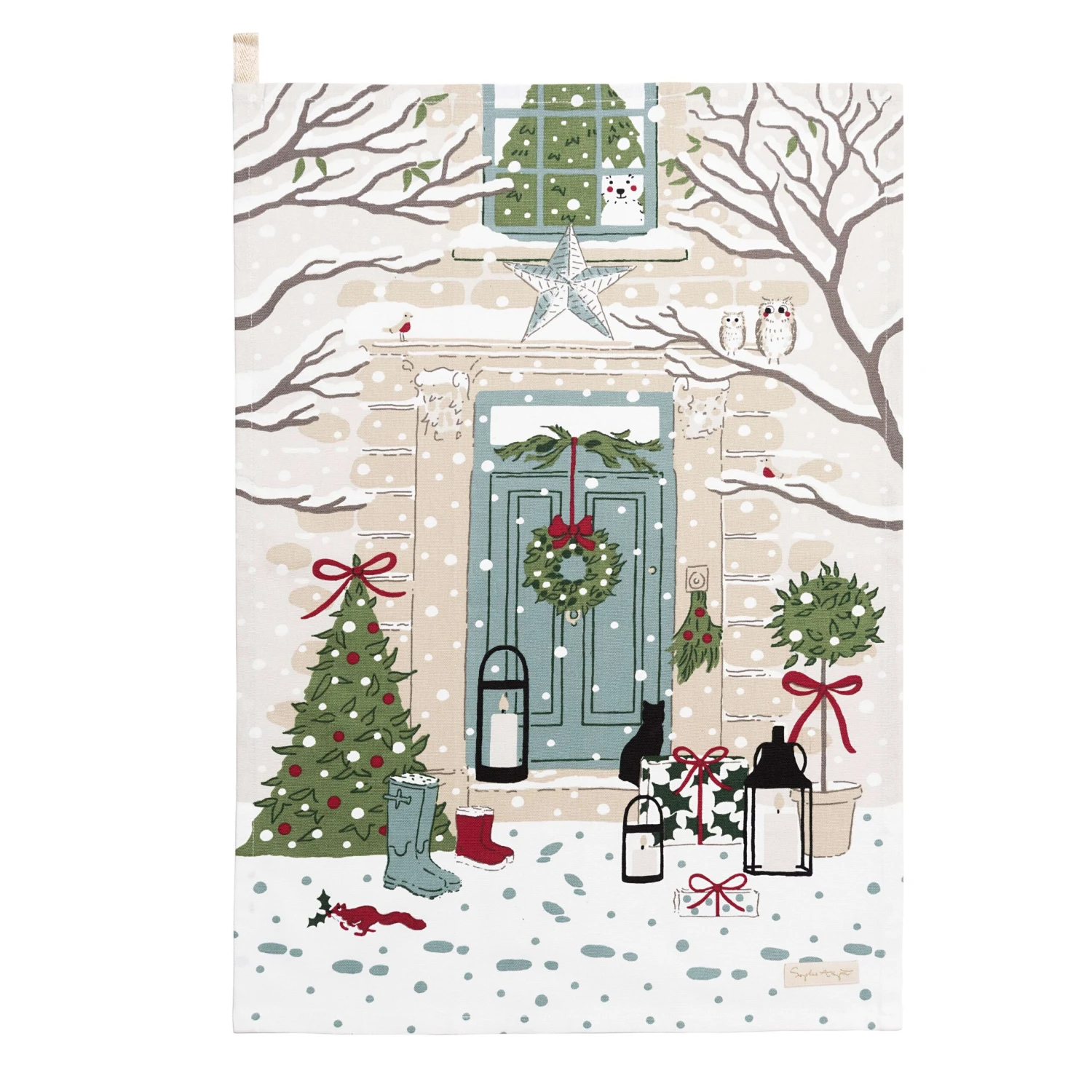 Holly & Berry Tea Towel (Set Of 2) 5 Holly & Berry Tea Towel (Set Of 2) - Image 5