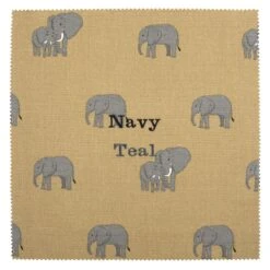 Elephant Canvas Makeup Bag -Sophie Allport all54000 elephant zsl fabric swatch personalisation cut out high res square 50942e12 b236 422e a6cb 456efa54f293