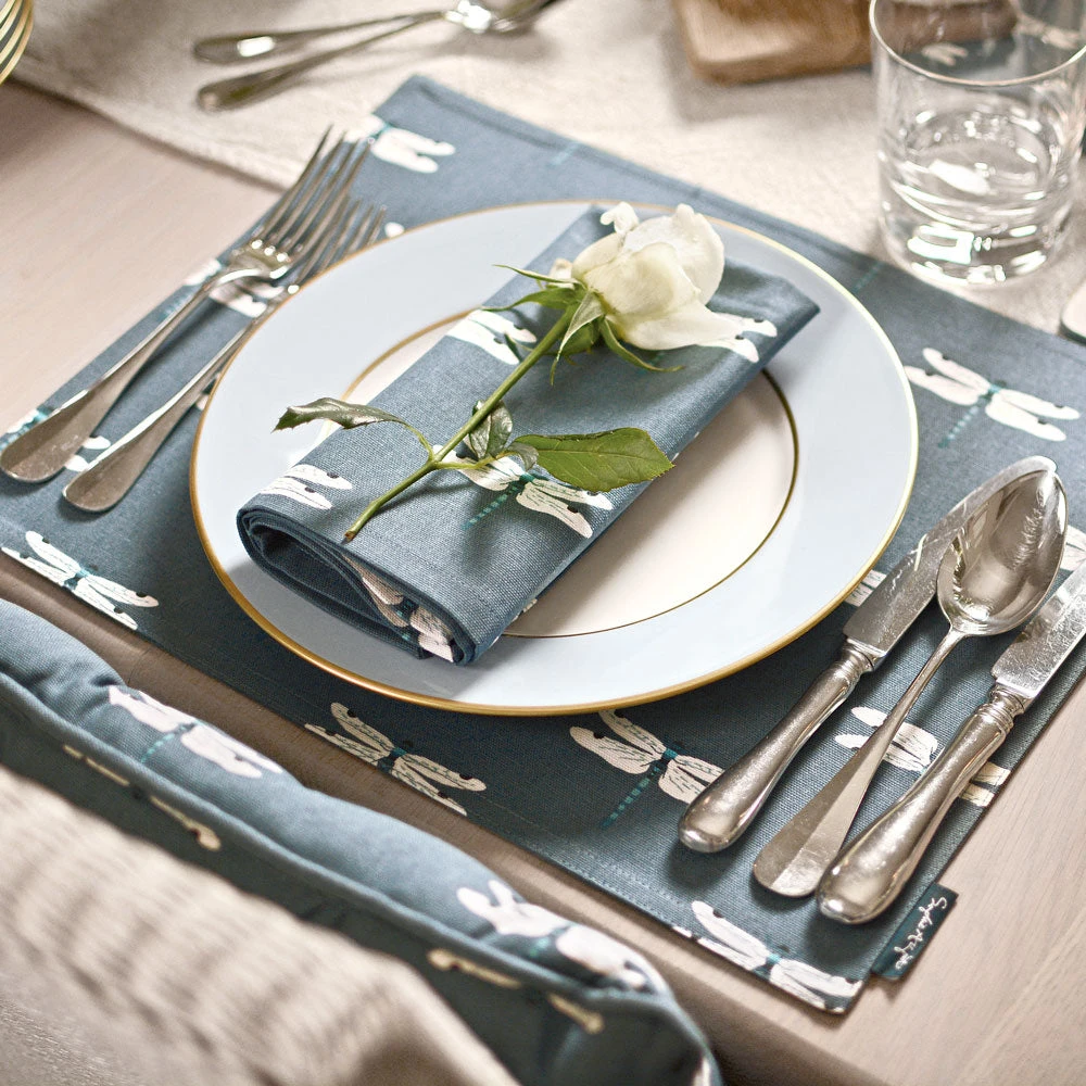 Dragonfly Fabric Placemats (Set Of 2) 2 Dragonfly Fabric Placemats (Set Of 2) - Image 2