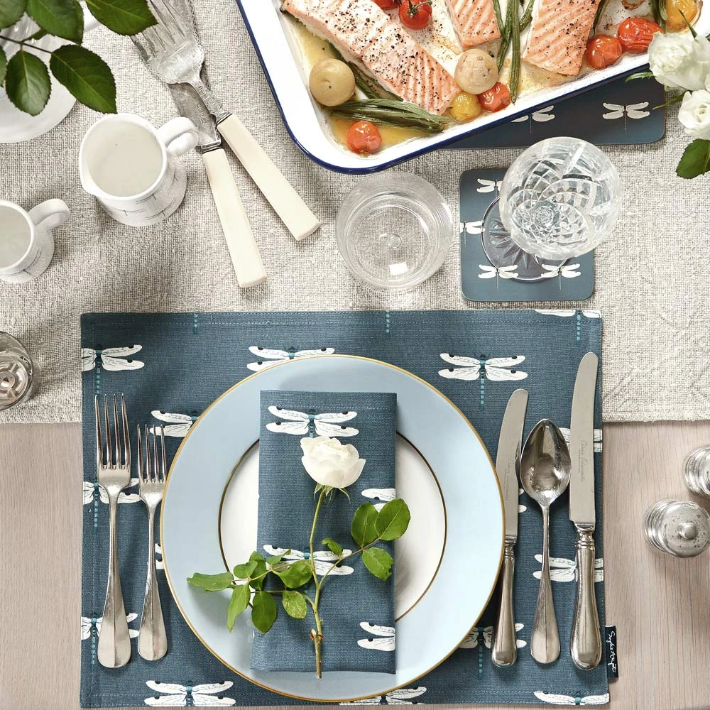 Dragonfly Fabric Placemats (Set Of 2) 3 Dragonfly Fabric Placemats (Set Of 2) - Image 3