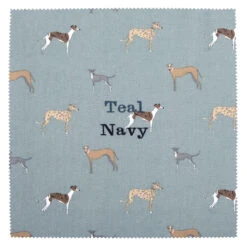 Speedy Dogs Adult Apron -Sophie Allport all58000 speedy dogs fabric swatch cut out personalisation high res square