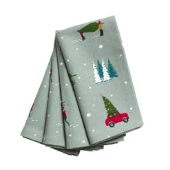 Home For Christmas Napkins (Set Of 4)
