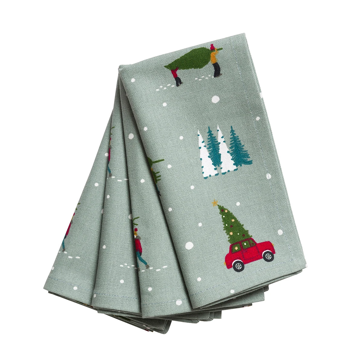 Home For Christmas Napkins (Set Of 4) 1 Home For Christmas Napkins (Set Of 4)