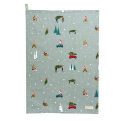 Home For Christmas Tea Towel (Set Of 2) -Sophie Allport all60601 home for christmas tea towel cut out high res square 990b0847 070f 4fea baa7 89ea7a21d5d5