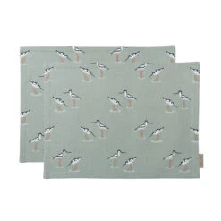 Coastal Birds Fabric Placemats (Set Of 2)