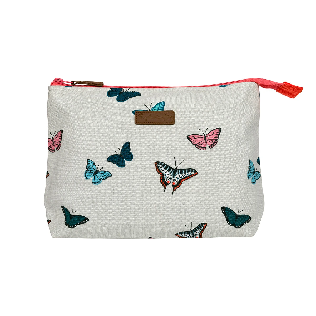 Butterflies Canvas Wash Bag 1 Butterflies Canvas Wash Bag