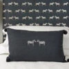 Zebra Embroidered Cushion