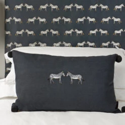 Zebra Fabric By The Metre -Sophie Allport all67000 all67401e zebra zsl fabric by the metre and embroidered cushion lifestyle high res square 2f207c44 96d3 41d7 88d9 24b12ec5905e