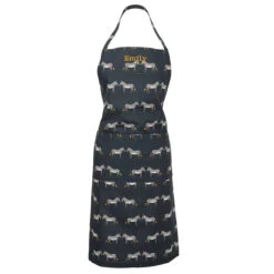 Zebra Adult Apron -Sophie Allport all67250 zebra zsl adult apron cut out personalisation high res square