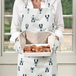 Lobster Adult Apron 9 Lobster Adult Apron -Sophie Allport all68250 all68100 lobster adult apron and double oven glove lifestyle high res square
