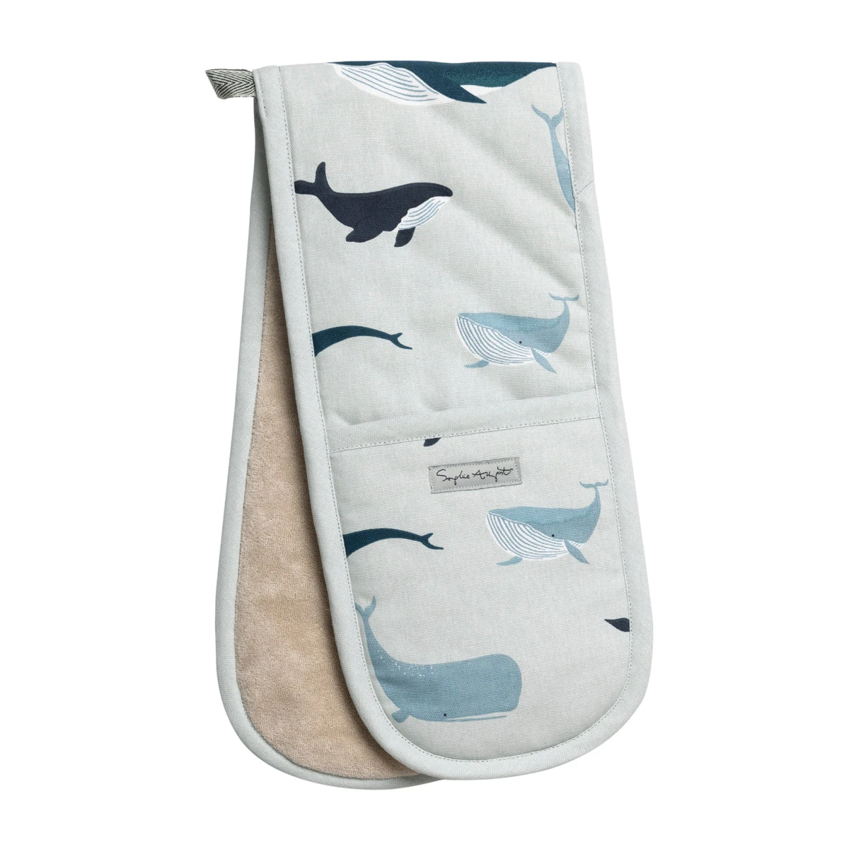Whales Double Oven Glove 1 Whales Double Oven Glove