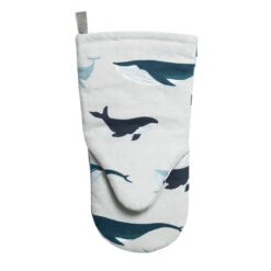 Whales Oven Mitt -Sophie Allport all69150m whales oven mitt 2 cut out high res square