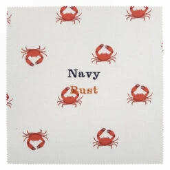 Crab Adult Apron -Sophie Allport all70000 crab fabric swatch cut out personalisation high res square