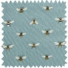 Bees Teal Fabric By The Metre