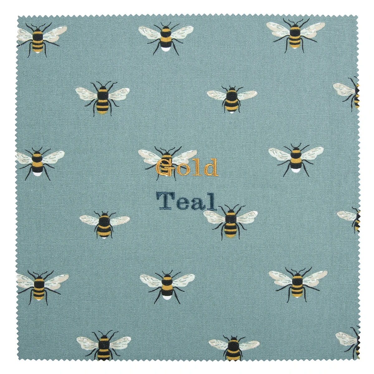 Bees Teal Tea Towel 4 Bees Teal Tea Towel - Image 4