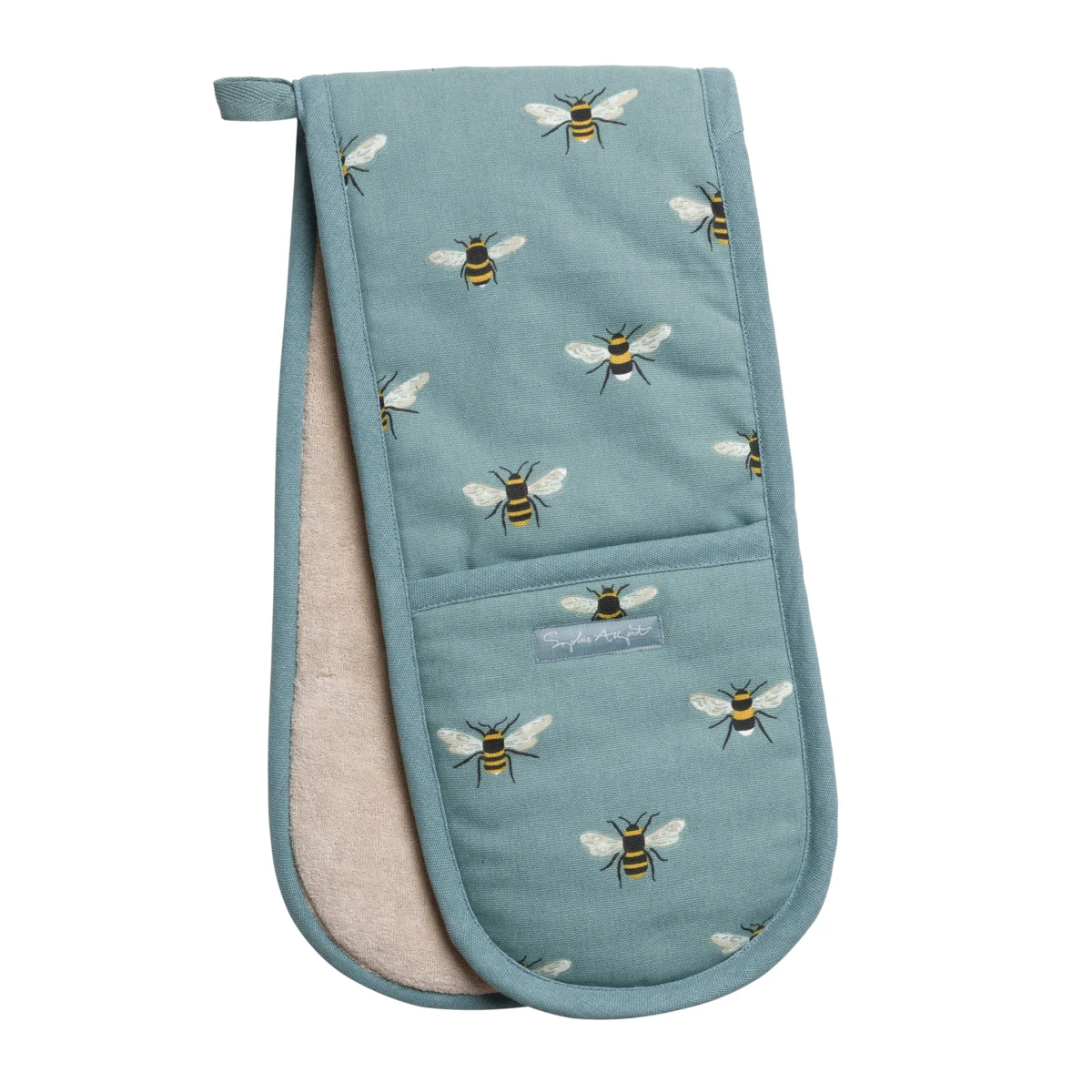 Bees Teal Double Oven Glove 1 Bees Teal Double Oven Glove