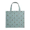 Bees Teal Folding Shopping Bag