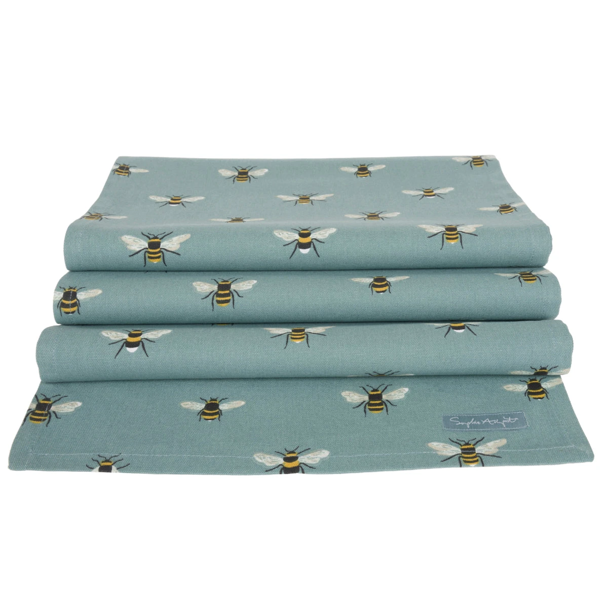 Bees Teal Table Runner 1 Bees Teal Table Runner