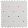 Multicoloured Hearts Fabric By The Metre
