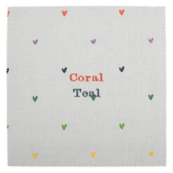Multicoloured Hearts Tea Towel 11 Multicoloured Hearts Tea Towel -Sophie Allport all81000 hearts multicoloured fabric swatch cut out personalisation high res square f6845cac 80f1 47b9 a480 de732f2215a7
