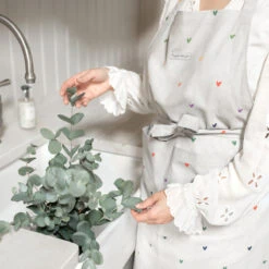 Multicoloured Hearts Adult Apron -Sophie Allport all81250 hearts multicoloured adult apron lifestyle high res square