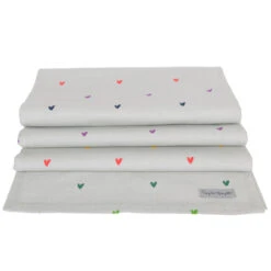 Multicoloured Hearts Table Runner