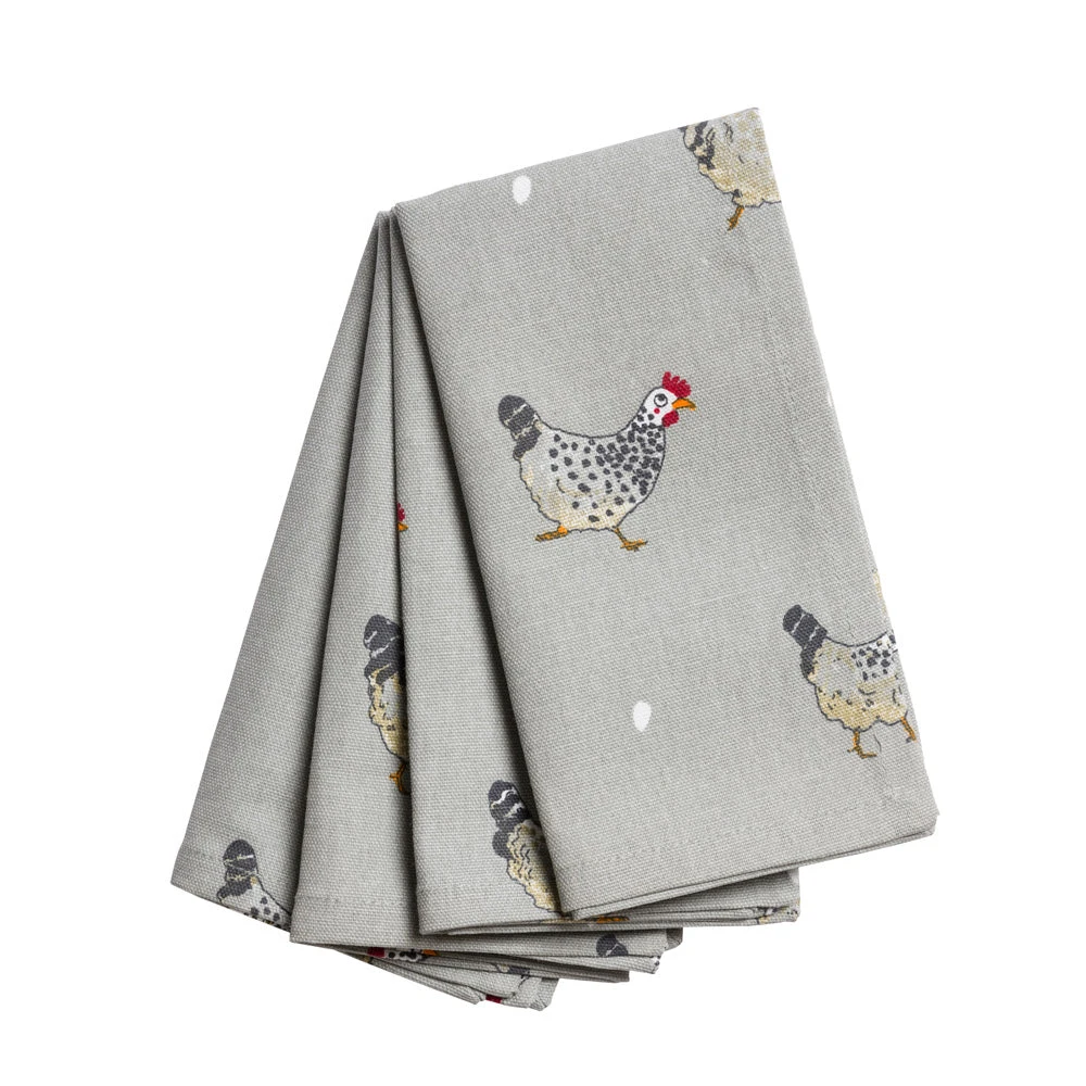 Chicken Napkins (Set Of 4) 1 Chicken Napkins (Set Of 4)
