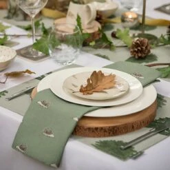 Hedgehogs Napkins (Set Of 4) 8 Hedgehogs Napkins (Set Of 4) -Sophie Allport all83300 ssp83 hedgehog napkins set of 4 and stoneware side plate lifestyle high res square 1f7dd851 520c 40b5 ade3 f859b06b4ea1