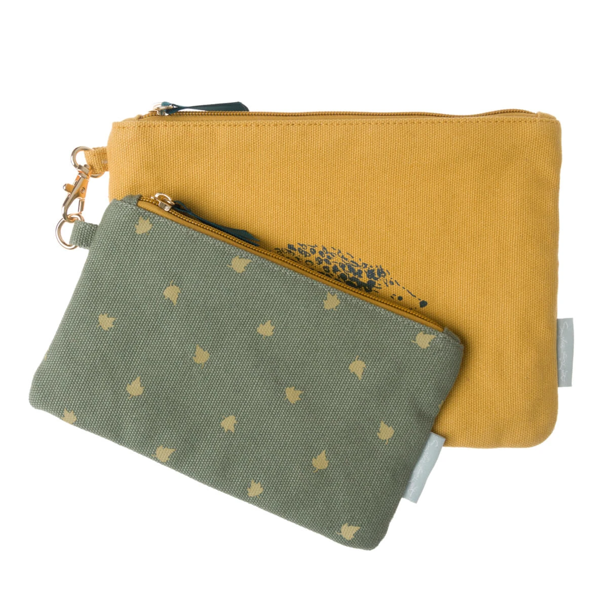 Hedgehogs Canvas Pouch (Set Of 2) 1 Hedgehogs Canvas Pouch (Set Of 2)
