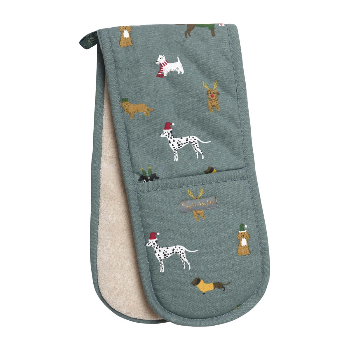 Christmas Dogs Double Oven Glove 2 Christmas Dogs Double Oven Glove - Image 2