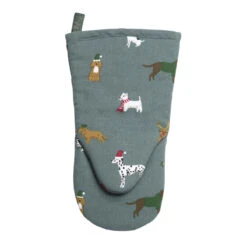 Christmas Dogs Oven Mitt -Sophie Allport all87150m christmas dogs oven mitt 2 cut out high res square